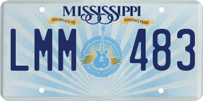 MS license plate LMM483