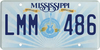 MS license plate LMM486