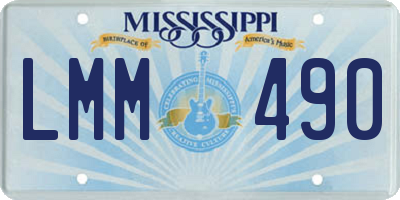 MS license plate LMM490