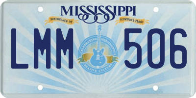 MS license plate LMM506