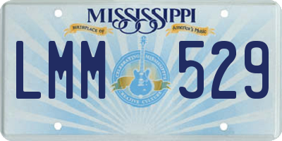 MS license plate LMM529