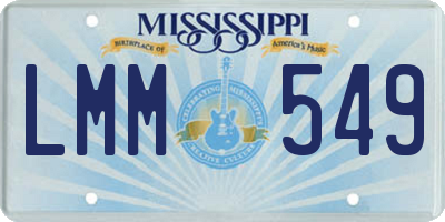 MS license plate LMM549