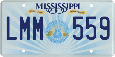 MS license plate LMM559