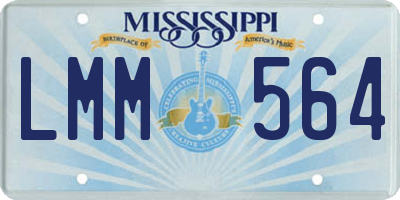MS license plate LMM564