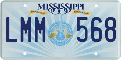 MS license plate LMM568