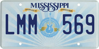 MS license plate LMM569