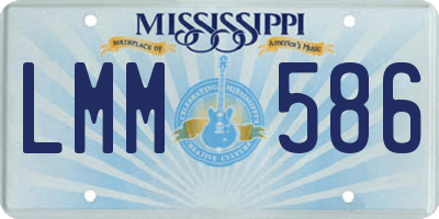 MS license plate LMM586