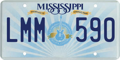 MS license plate LMM590