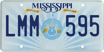 MS license plate LMM595