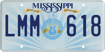 MS license plate LMM618
