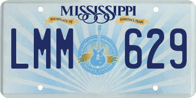 MS license plate LMM629
