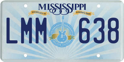 MS license plate LMM638