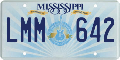 MS license plate LMM642