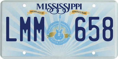 MS license plate LMM658
