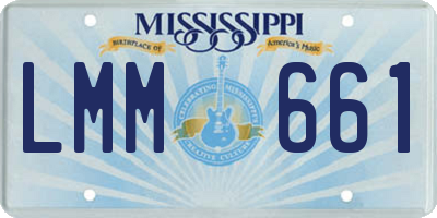 MS license plate LMM661