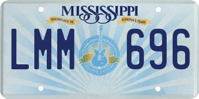 MS license plate LMM696
