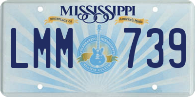 MS license plate LMM739