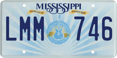 MS license plate LMM746
