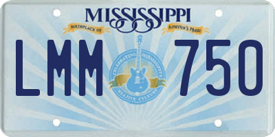MS license plate LMM750