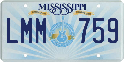 MS license plate LMM759