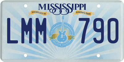 MS license plate LMM790