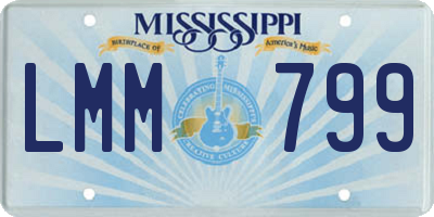 MS license plate LMM799