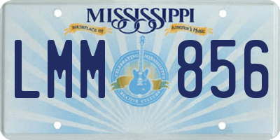 MS license plate LMM856
