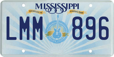 MS license plate LMM896