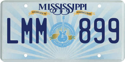 MS license plate LMM899