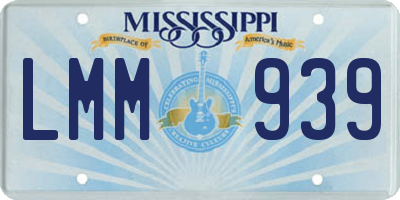MS license plate LMM939