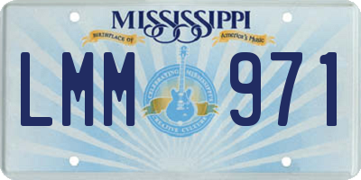 MS license plate LMM971