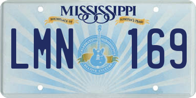 MS license plate LMN169