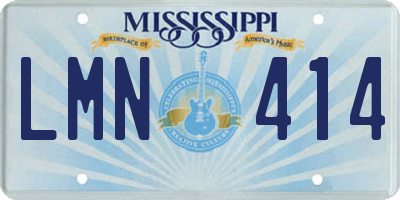 MS license plate LMN414