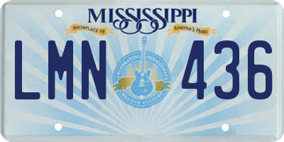 MS license plate LMN436