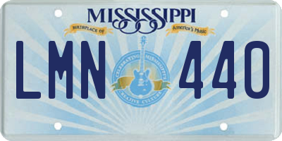 MS license plate LMN440