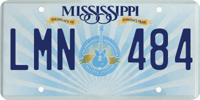 MS license plate LMN484
