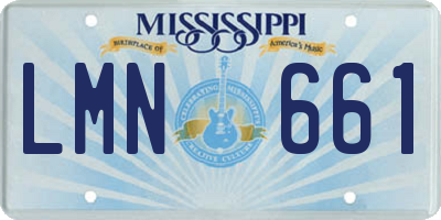 MS license plate LMN661