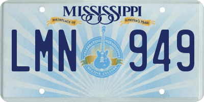 MS license plate LMN949