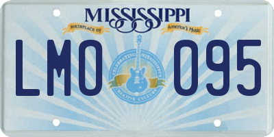 MS license plate LMO095