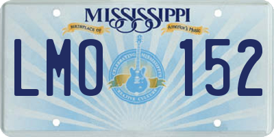 MS license plate LMO152