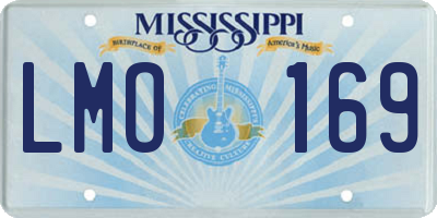 MS license plate LMO169
