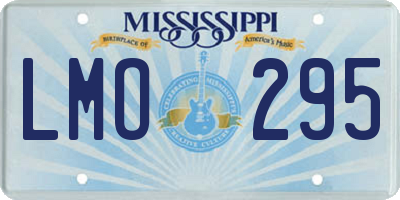 MS license plate LMO295
