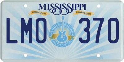 MS license plate LMO370