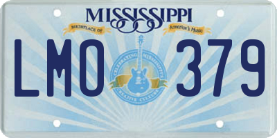 MS license plate LMO379
