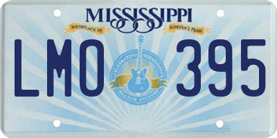 MS license plate LMO395