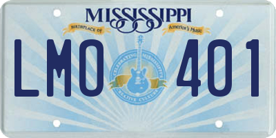 MS license plate LMO401
