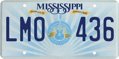 MS license plate LMO436