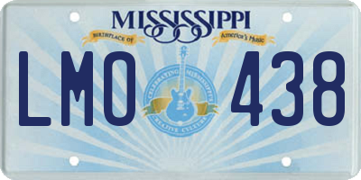 MS license plate LMO438
