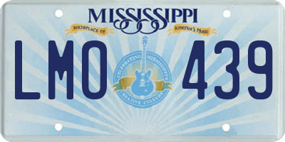 MS license plate LMO439