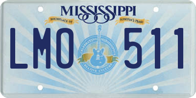 MS license plate LMO511
